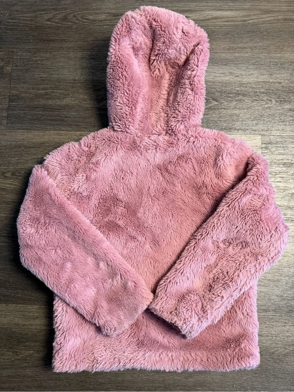 Under Armour Girls Plush Hooded Puffer Jacket in Pink